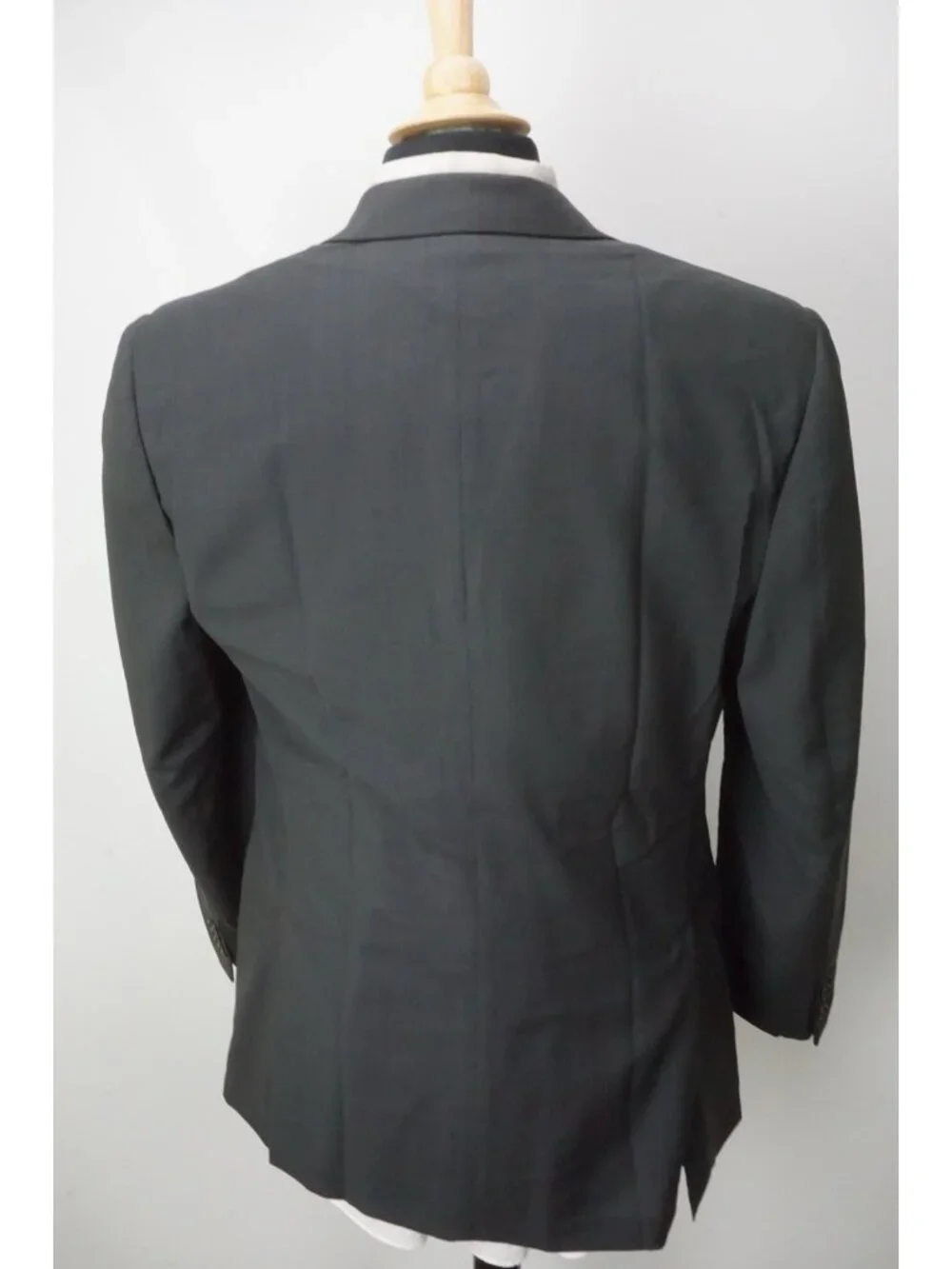 Burberry London Gray Blue Wool 2 Pc Suit Jacket Pants Sz 38R BRAND NEW